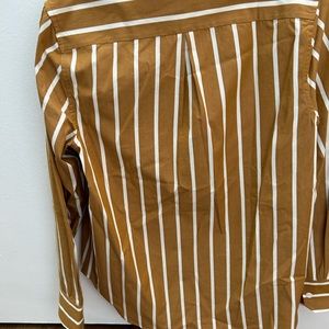 Jenni Cayne striped button down shirt